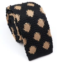 Omark Cotton Golden Snow Örme Kravat
