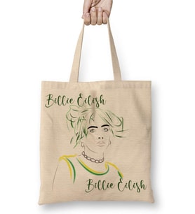 Billie Eilish 011 Bez Çanta Uzun Saplı