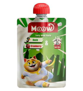 Moow Ördekli Keçi Sütlü Kedi Et Ezmesi 90 gr