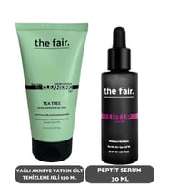 the fair. Yağlı Akneye Yatkın Cilt Temizleme Jeli 150 ml ve Peptit Serum Seti 30 ml