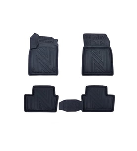 Renault Clio 5 E-Teach 2023 Sonrasi ile Uyumlu Carbon Desenli Ultra Premium Havuzlu Oto Paspas (Çok Renkli)