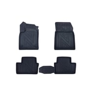 Renault Clio 5 E-Teach 2023 Sonrasi ile Uyumlu Carbon Desenli Ultra Premium Havuzlu Oto Paspas (Çok Renkli)