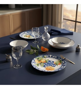 GÜRAL PORSELEN Camelia 8 Parça 2 Kişilik Yemek Takımı 5535