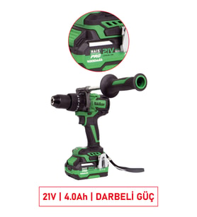 21V Akülü Darbeli Vidalama Seti, Yüksek Güç ve Dayanıklılık