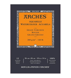 Arches Suluboya Defteri Rough Natural White 300 gr 26x36 cm 12 Sayfa 