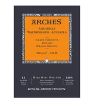 Arches Suluboya Defteri Rough Natural White 300 gr 26x36 cm 12 Sayfa 