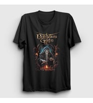Presmono Unisex Siyah Cover Oyun Baldur's Gate T-Shirt 496600tt