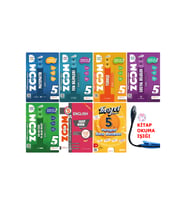 Günay Yayınları 5.Sınıf ZOOM Serisi Beceri Temelli Sorular Süper Ful Tam Set + Kitap Okuma Işığı Hediye (Çok Renkli)
