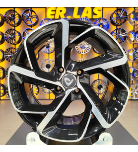 4 Adet BK-5714 7*16 4*108 ET25 65,1 BLACK MACHINED JANT (Takım)