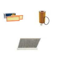 Bosch Filtre Bakım Seti Mercedes E500 W211 2002-2007 Benzin Hava + Yağ f. + Polen Filtre Filtron