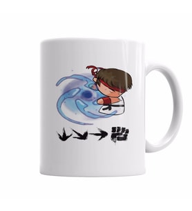 Hadouken Ryu Street Fighter Kupa Bardak Porselen