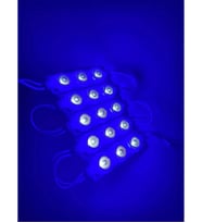 Modül 3 Led 3W Kablolu Parmak Led  5 adet Mavi Renk