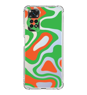 Xiaomi Redmi Note 11s Kamera ve Köşe  Korumalı Antishock Kapak Renkli Desen Tasarımlı Şeffaf Kılıf