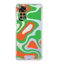 Xiaomi Redmi Note 11s Kamera ve Köşe  Korumalı Antishock Kapak Renkli Desen Tasarımlı Şeffaf Kılıf