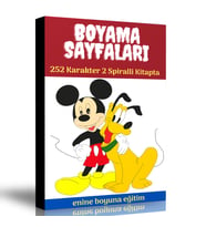 Boyama Sayfaları Kitap Seti (2 Spiralli Kitap)