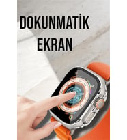 Bluetooth Bağlantılı 49mm Dokunmatik Akıllı Saat Sağlık Ve Spor Takip Özellikli