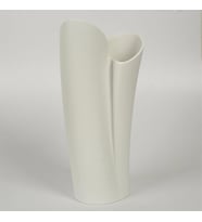 Vitale Beyaz Spiral Vazo 11*18*39 Cm AK.JM00012