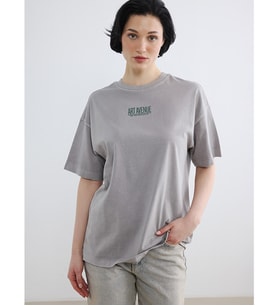 LCW Vision Haki Baskılı Oversize %100 Pamuklu Kadın Tişört
