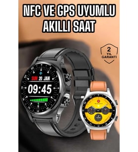 Akıllı Saat Titreşimli Pusula Nabız Ve Tansiyon Ölçer Nfc Uyumlu