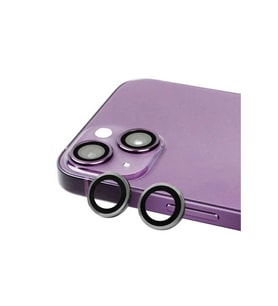 Apple iPhone 14 Plus Uyumlu Zore CL-07 Kamera Lens Koruyucu (Koyu Gri)