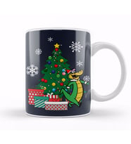 Wally Gator Around The Christmas Tree Kupa Bardak Porselen