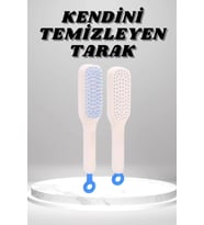 Silikon Yumuşak Sıkı Dişli Sihirli Geri Çekilebilir Tarak Kendini Temizleyen Saç Fırçası