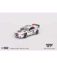 Mini GT 592 Nissan Skyline GT-R (R32) Gr. A #23 1990 Macau Guia Race Winner Model Araba