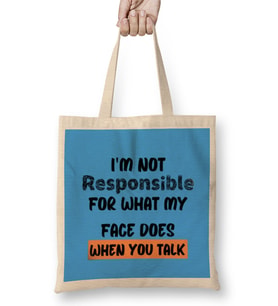 Sarcasm Funny Comment Quotes Gift - Sarcastic Women And Men Humorous Saying Bez Çanta Uzun Saplı
