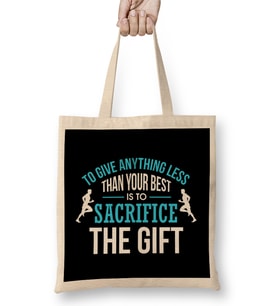 Less Than Your Best Is To Sacrifice The Gift Bez Çanta Uzun Saplı