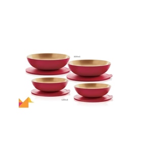 Tupperware Berrak Kırmızı Gold Orta Set