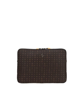 Bilik Deri Monogram Kahve Unisex Laptop & Evrak Çantası LAPTOP-MN 15,6"