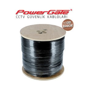 Powergate Out 250mt, 2+1 (2x0,50+0,33) %100bakır, Dış Ortam, Cctv Güvenlik Kablosu