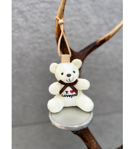 Orman Meyveli Oto Kokusu, Araç Kokusu, Premium Özel Kalıcılık, I Love You Peluş Ayıcıklı, Hediyelik Kalıcı Koku (Krem)