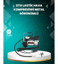 Ağır Hizmet Tipi Oto Kompresör 140 PSI Manometreli