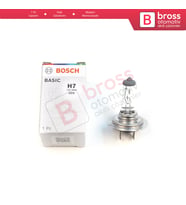 Kısa Uzun Far Sis Lambası için BOSCH BASIC 1 987 302 804 H7 12V 55W PX26d Halojen H7 Far Ampulü