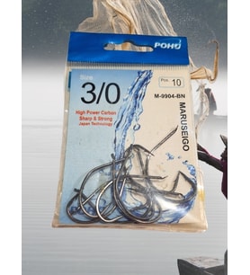 Pohu M-9904 BN 3/0 Numara 10'lu Paket  Olta Iğnesi (ATLANTİK-SOHO ANTRASİT)
