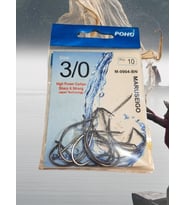 Pohu M-9904 BN 3/0 Numara 10'lu Paket  Olta Iğnesi (ATLANTİK-SOHO ANTRASİT)