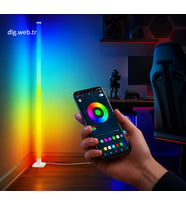 DLG 150 CM RGB Lambader 360° Dekoratif LED Zemin Lambası