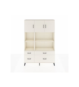 Arges Gardrop 8 Raflı 4 Çekmeceli 3 Kapaklı 132x30x195 Aytaşı-Aytaşı