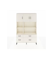 Arges Gardrop 8 Raflı 4 Çekmeceli 3 Kapaklı 132x30x195 Aytaşı-Aytaşı