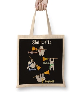 Slothwarts Harry Potter Sloths Bez Çanta Uzun Saplı