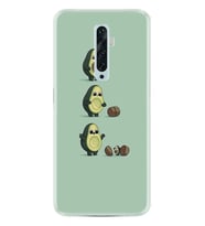 Oppo Reno 2Z 4 Lite 4 Pro 5 6 7 A31 Kılıf Desemli Silikon Avokadolar1352