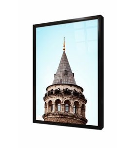 Tablosan Galata Kulesi İstanbul Çerçeveli Cam Tablo