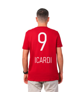 Galatasaray Orijinal 5 Yıldız Kırmızı Mauro Icardi Forma T-Shirt