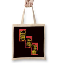 See Speak Hear No Evil Japanese Art Japan Monkeys Emoticon Bez Çanta Uzun Saplı