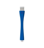 Mophie Memory-Flex Micro USB Kısa Şarj Kablosu 10cm Mavi