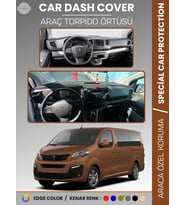 PEUGEOT TRAVELLER (2016-2023) Torpido Örtüsü Panel Koruma Torpido Koruma Tam Uyum Kaymaz Özel Kesim