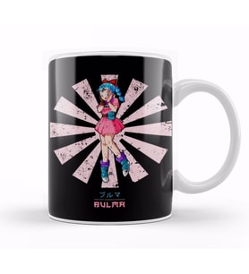 Bulma Retro Japanese Dragon Ball Z Kupa Bardak Porselen