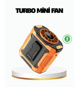 Turbo Mini Taşınabilir Fan - 100 Kademeli Dijital Hız Kontrolü Ve Type-c Şarj (kopya)