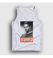 Presmono Unisex Beyaz Michael Scofield Prison Break Atlet 276048tt
